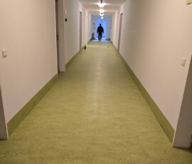 Altenheim Pfaffenhofen – Linoleum Flur fertiggestellt