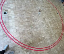 Sporthalle Pegnitz – Spielfeldmarkierung